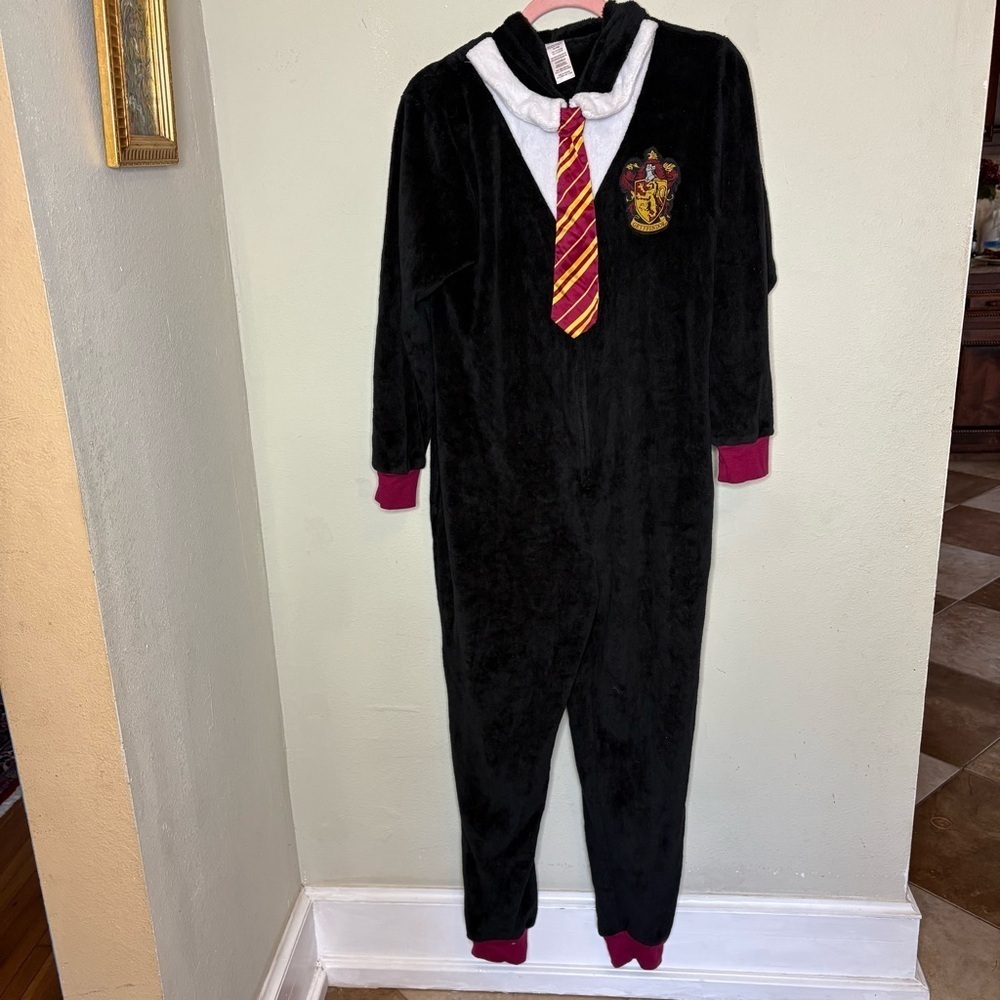 Harry Potter Gryffindor Fuzzy Ones Piece Pajama Small/Medium